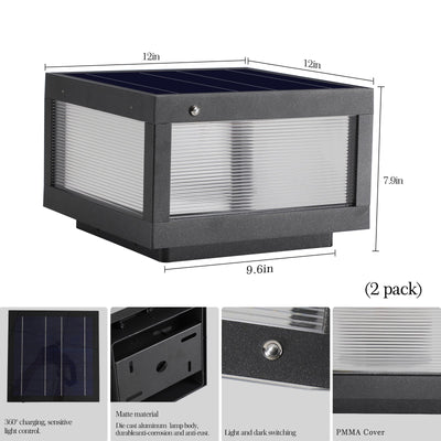 Solar Wall Lamp With Dimmable LED Aluminium - Korvel
