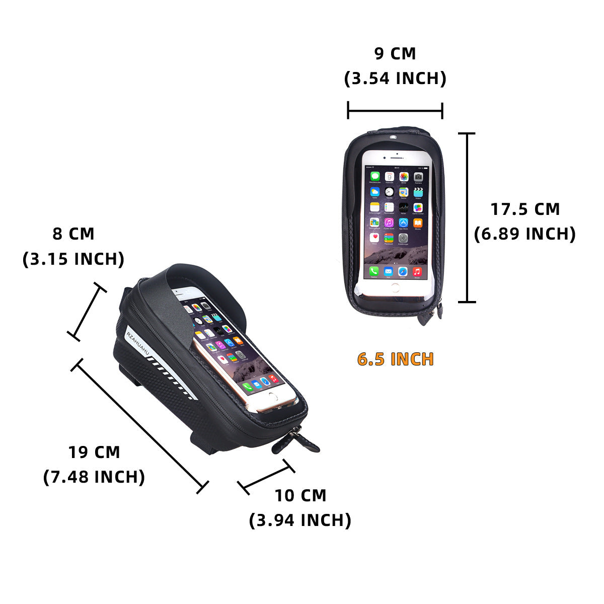Hard Shell Bicycle Bag Front Beam Bag Mountain Bike Mobile Phone Touch Screen Upper Tube Bag Saddle Bag Riding Equipment - Korvel