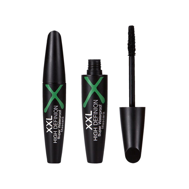 4D Dark Night Green Fork Waterproof Slender Long Curly Thick And Long Natural Lasting Non-Smudge Mascara - Korvel