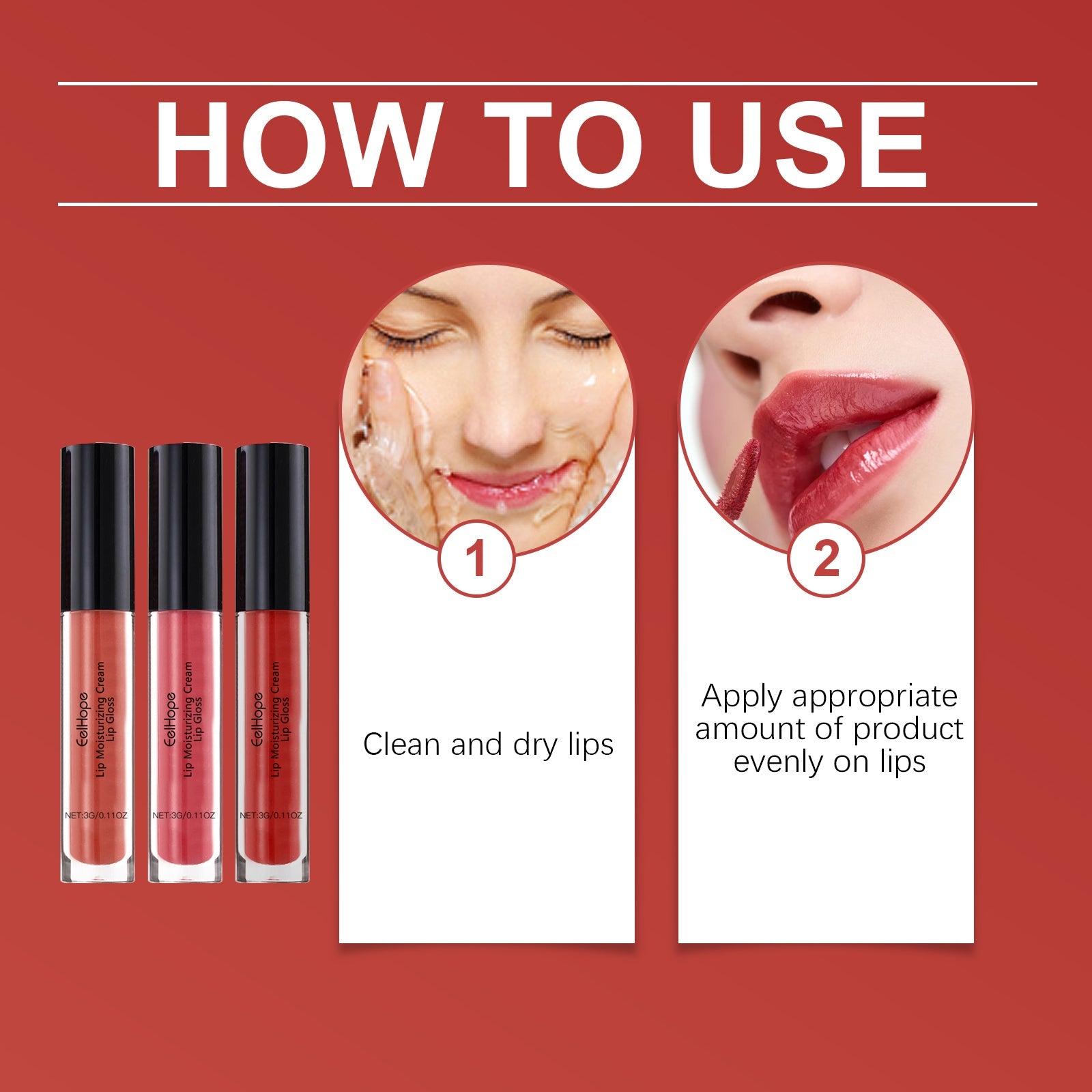 Moisturizing Lip Gloss Gloss Gloss Lip Glaze Easy Color Moisturizing And Multi-Colored Lip Balm - Korvel