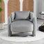 Modern design velvet lounge chair,single sofa with pillows for living room,bedroom(GREY) - Korvel