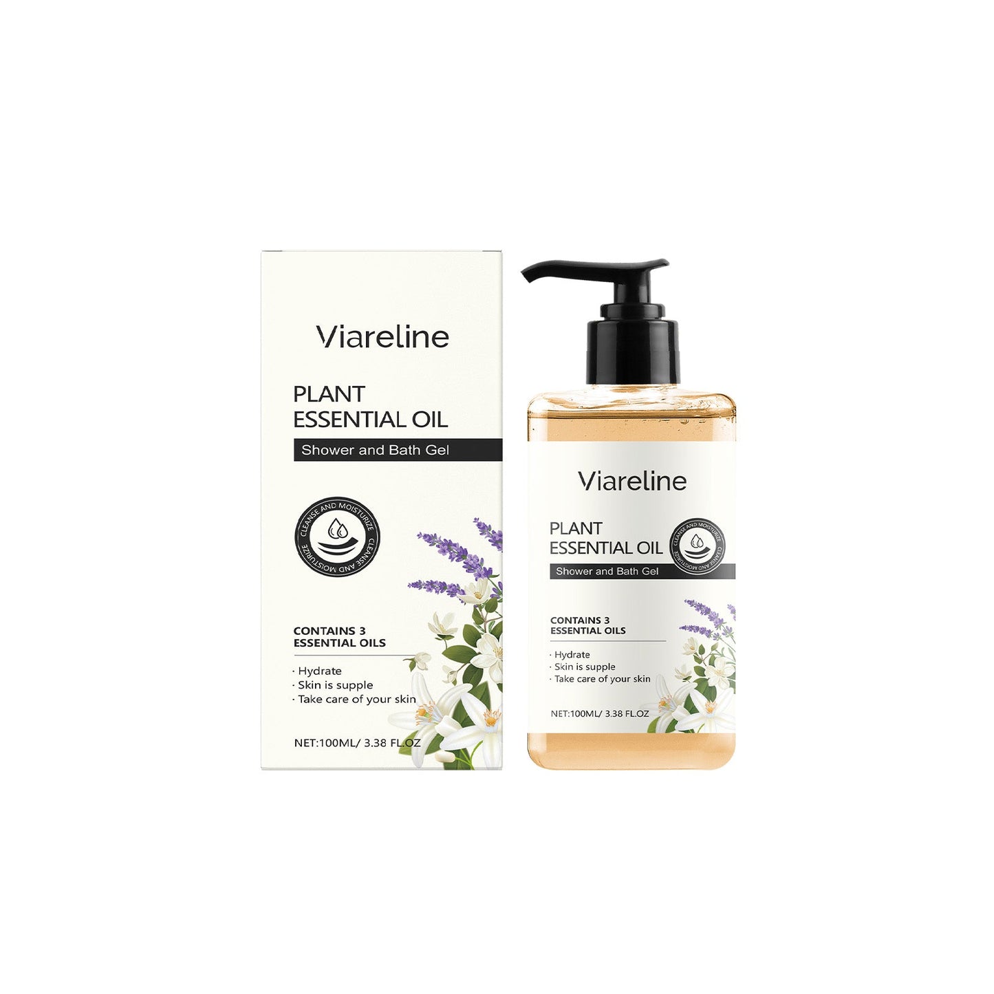 Long-Lasting Fragrance Shower Gel with Jasmine & Lavender