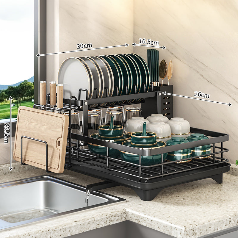 2024 Adjustable Stainless Steel Kitchen Dish Drying Rack