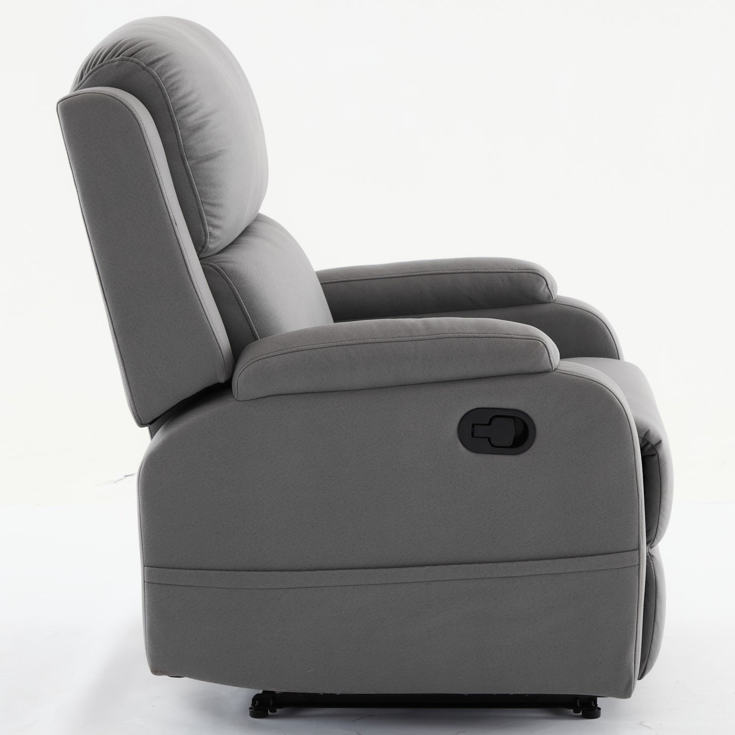 Gray PU Leather Recliner Massage Chair with Adjustable Positions