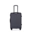 3 Piece Luggage Sets ABS Lightweight Suitcase with Two Hooks, Spinner Wheels, TSA Lock, (20/24/28) Black - Korvel