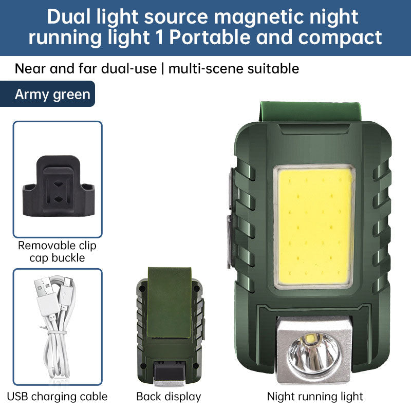 Lumière de sécurité magnétique pour la course à pied en extérieur