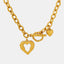 Collar de Pendiente de Corazón de Acero de Titanio