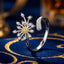 Bague de fiançailles élégante en argent sterling 925 avec CZ