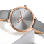 Montre de Luxe pour Femme avec Bracelet en Cuir et Boîtier en Acier