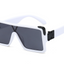 Stylish Black & White Square Sunglasses for Men & Women