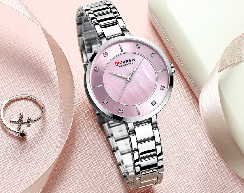 Montre analogique en quartz élégante pour femmes - Décontractée et étanche