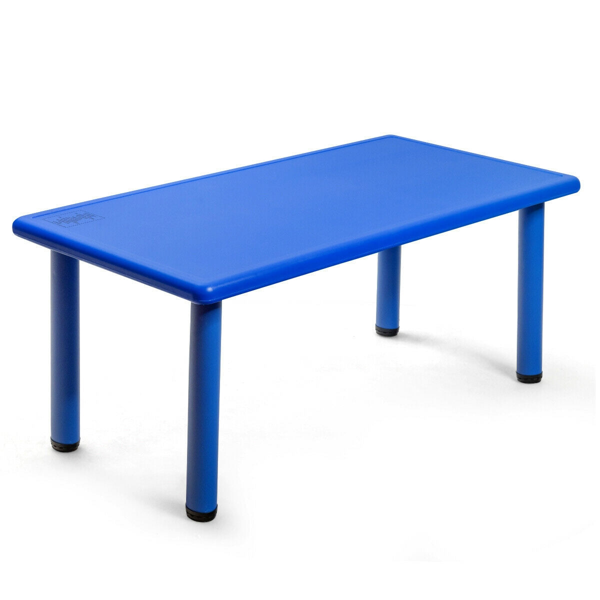 Kids Plastic Rectangular Learn and Play Table - Blue