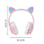 Wireless Bluetooth Cat Ears Headphones with LED Lights