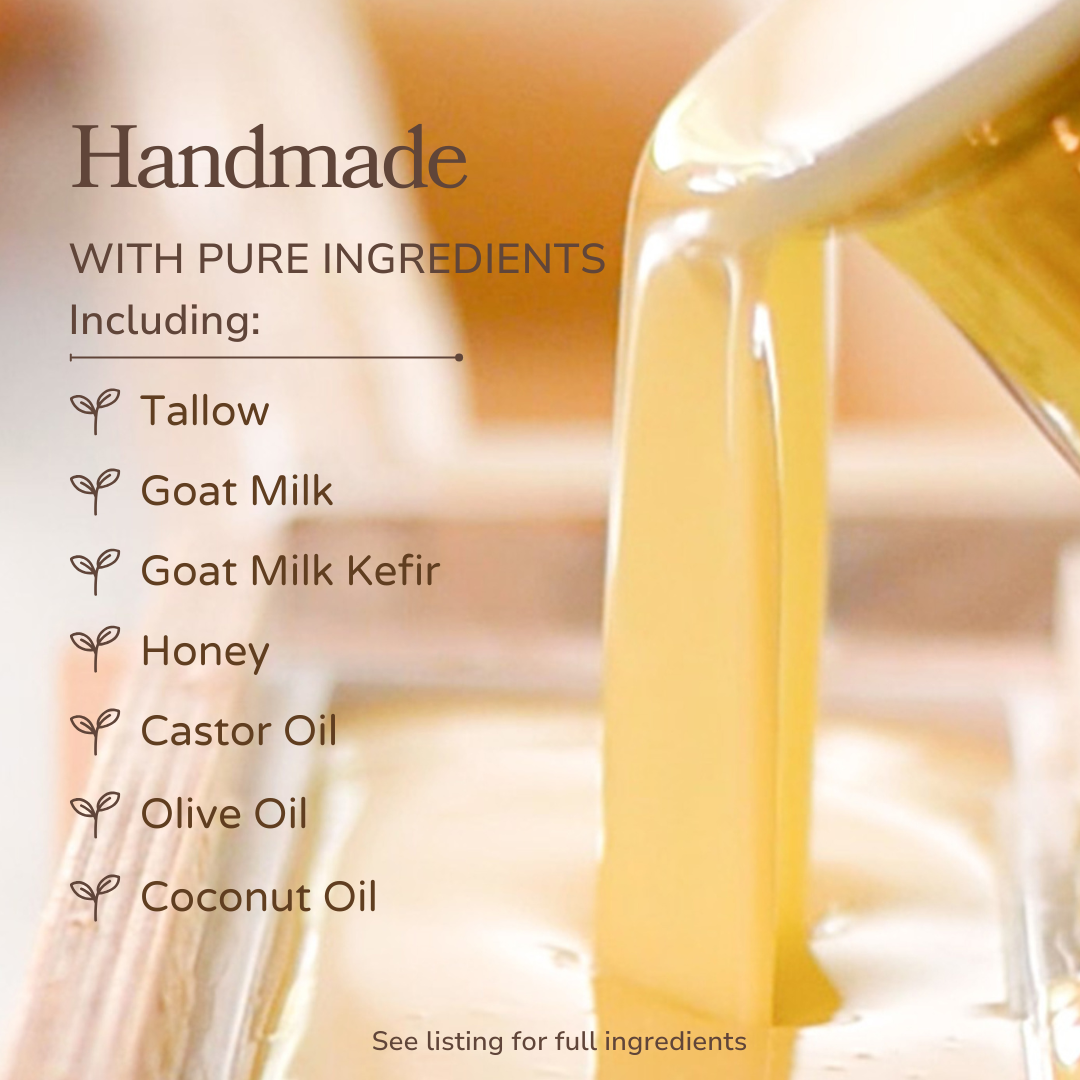 Gentle Milk & Honey Tallow Goat Milk Soap Bar - Fragrance Free