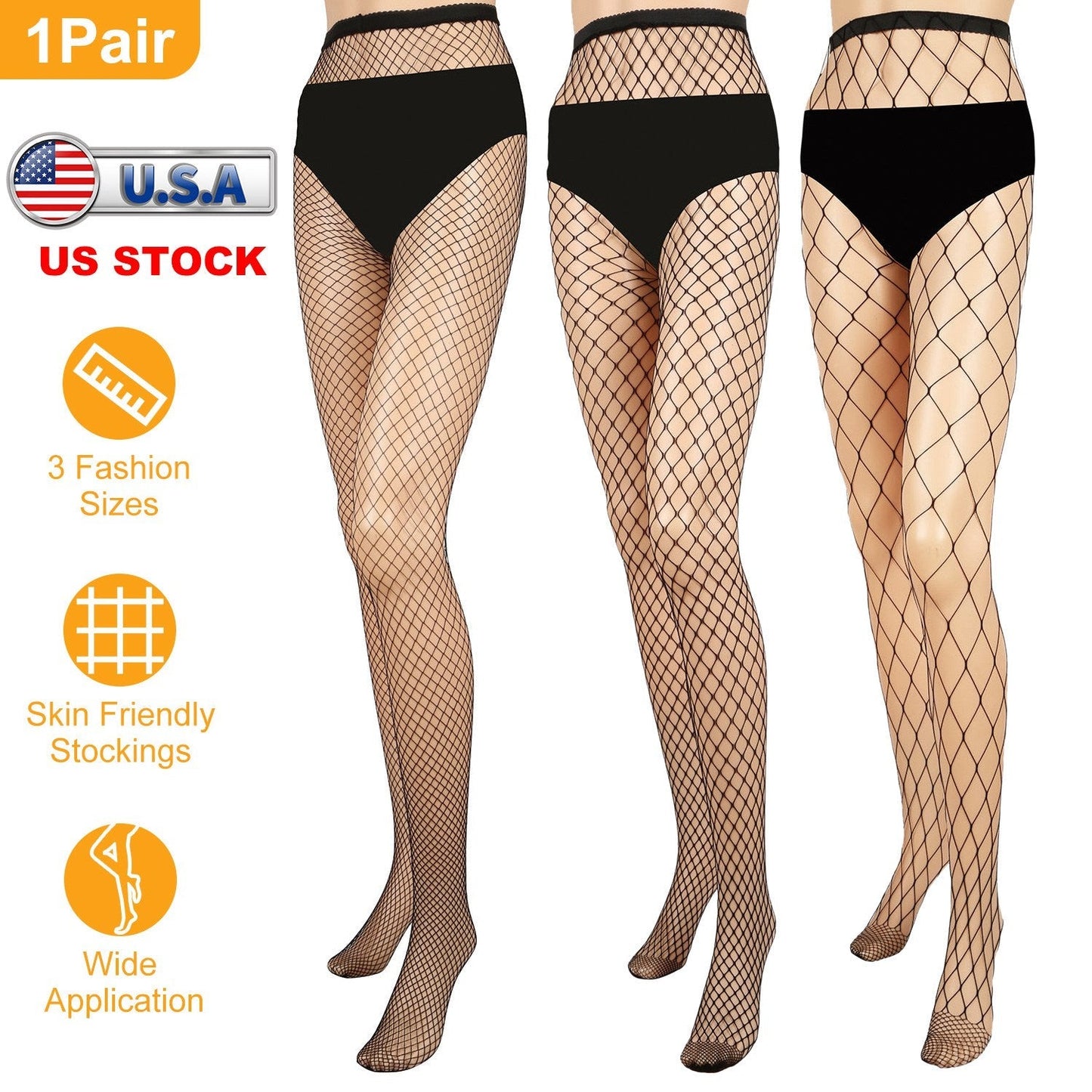 Stylish High Waist Fishnet Tights for Women