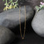14k Yellow Gold Bead Links Saturn Chain - 18 inches