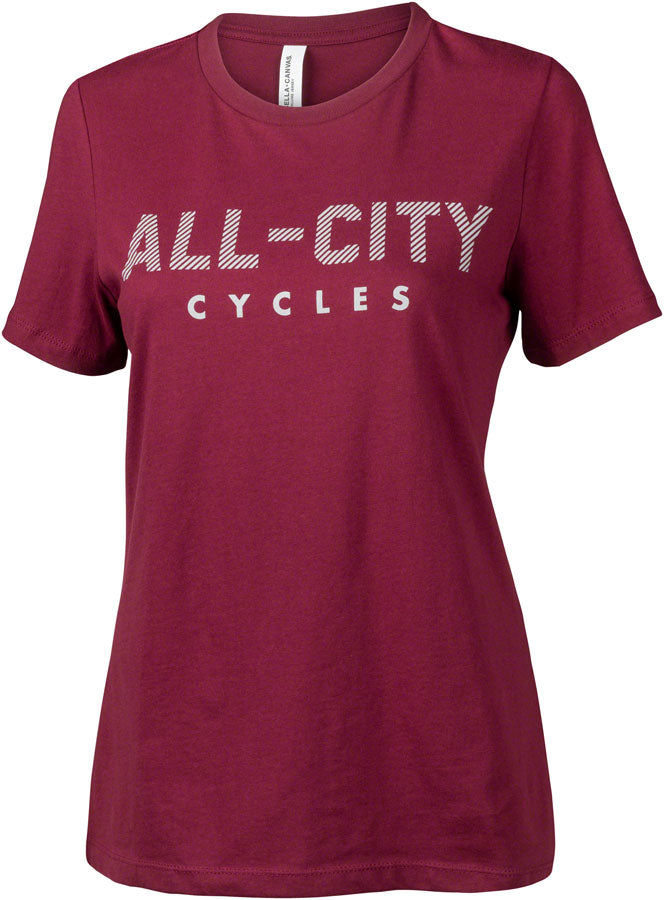 T-shirt femme Logowear All-City - Maroon Gray X-Large