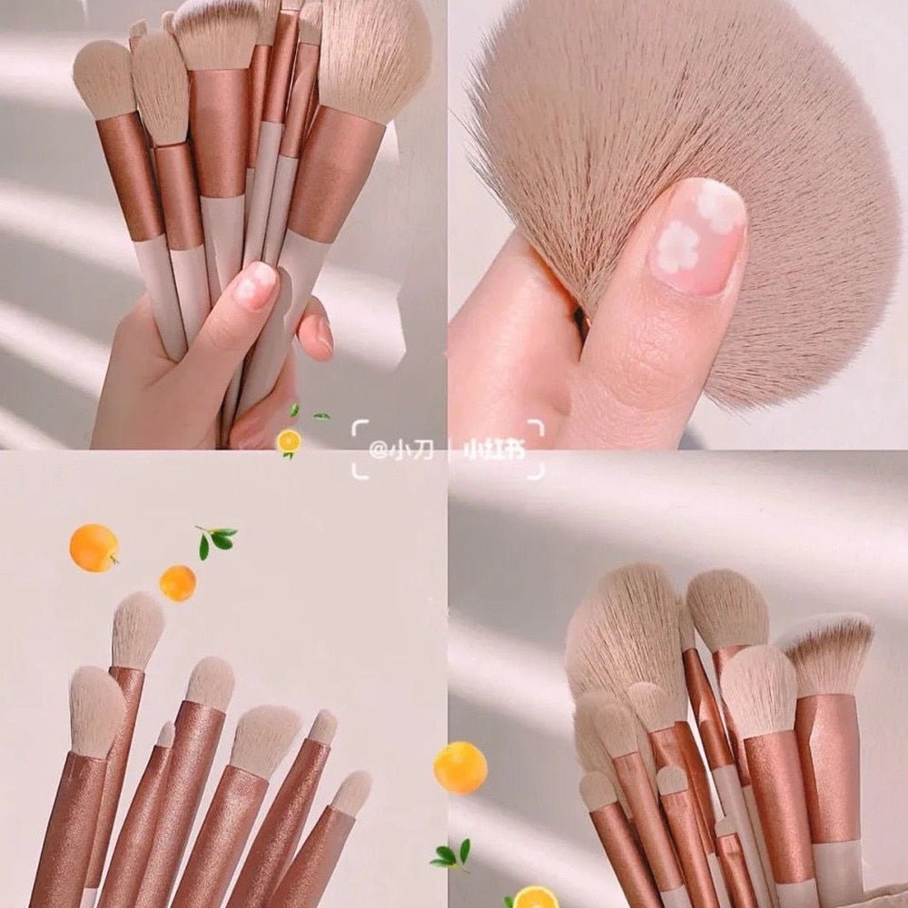 13-Piece Premium Makeup Brush Set for Flawless Application