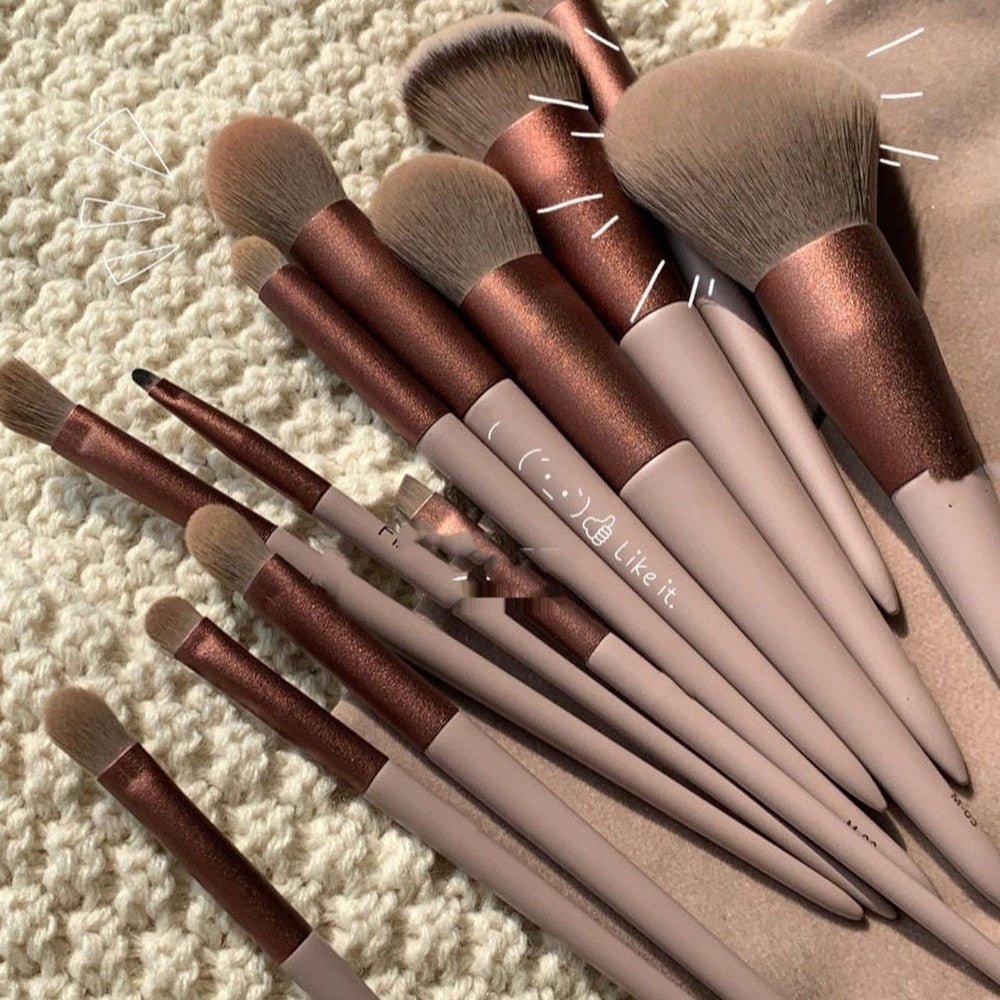 13-Piece Premium Makeup Brush Set for Flawless Application