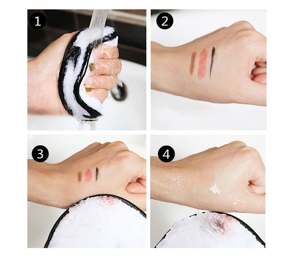 Éponge de Maquillage Réutilisable Premium - 1/3PCS Éponge de Nettoyage en Microfibre