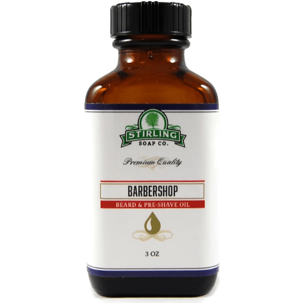 Stirling Soap Co. Aceite para Barba y Preafeitado Barbershop - 3 Oz