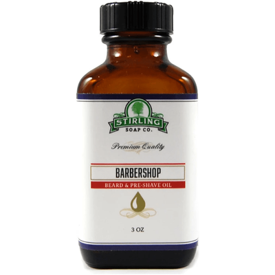 Stirling Soap Co. Aceite para Barba y Preafeitado Barbershop - 3 Oz