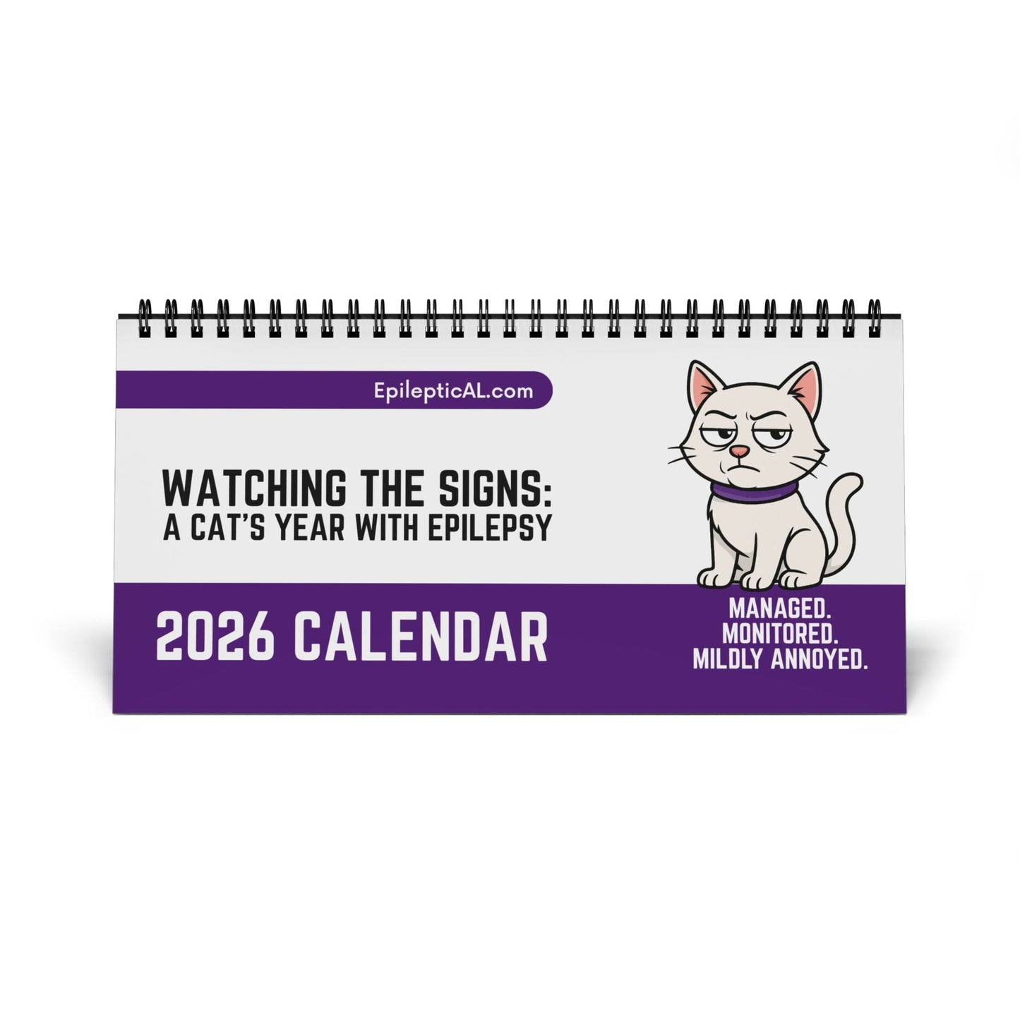 Watching the Signs: A Cat’s Year With Epilepsy Desktop Calendar