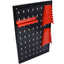 4-foot metal garage nail board tool rack with 3 nail board wall mounted tools for storing nail boards, black - Korvel
