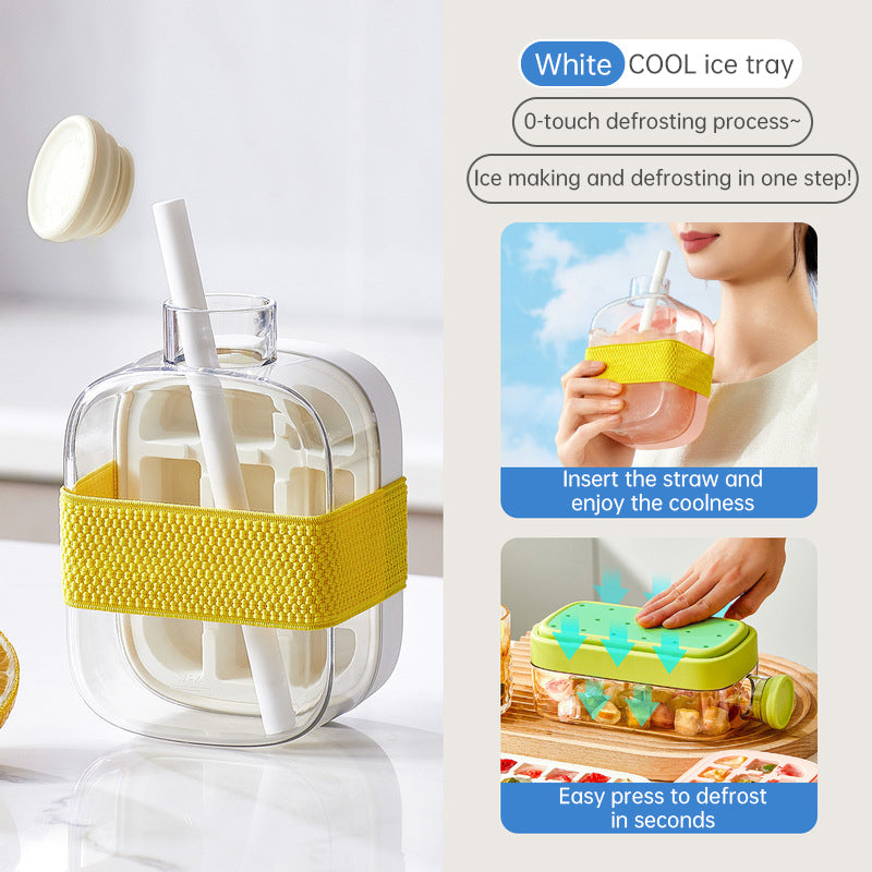 Ice - covered tray; freezer - overflow prevention ice tray - Korvel