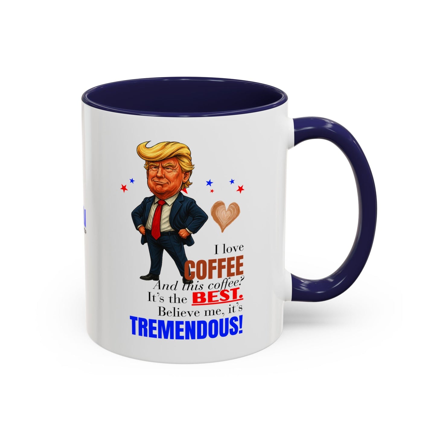 Taza de café de acento vibrante