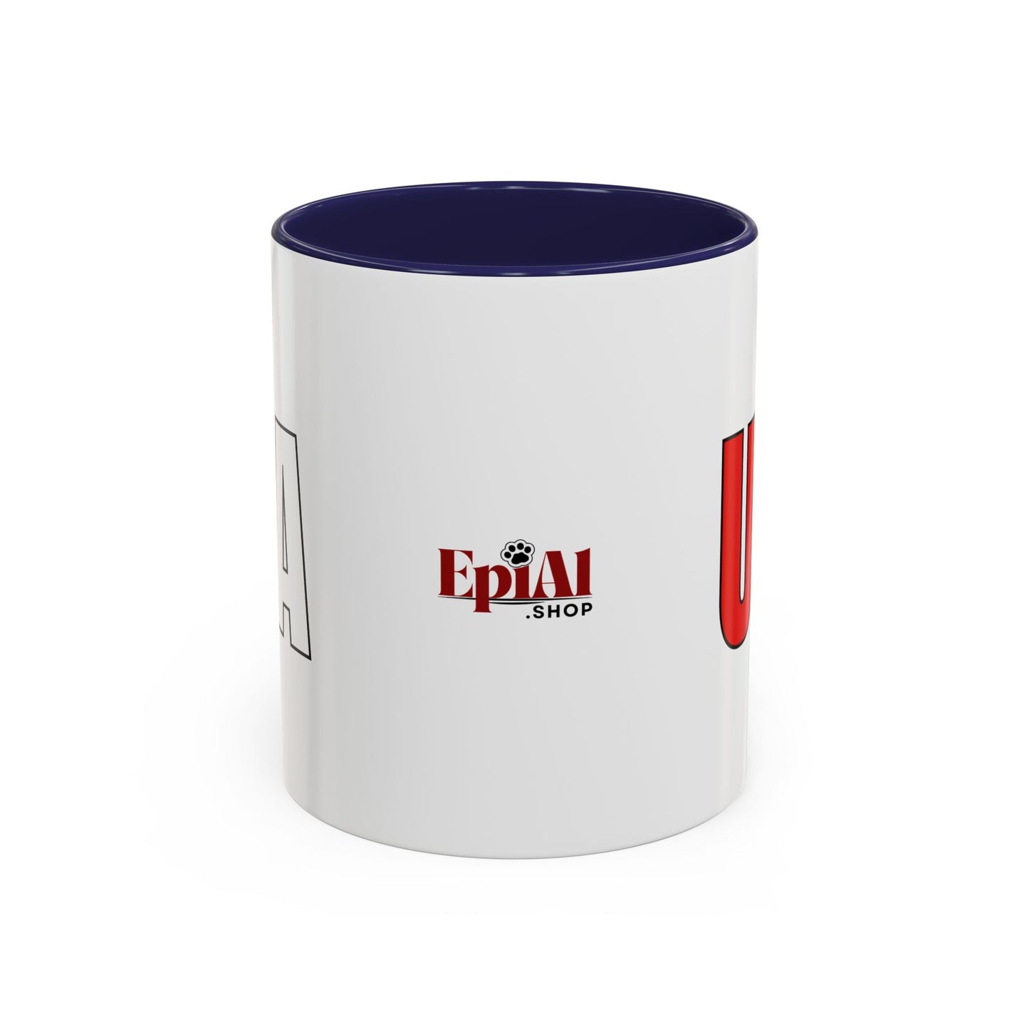 Taza de café con acento vibrante de EE. UU.