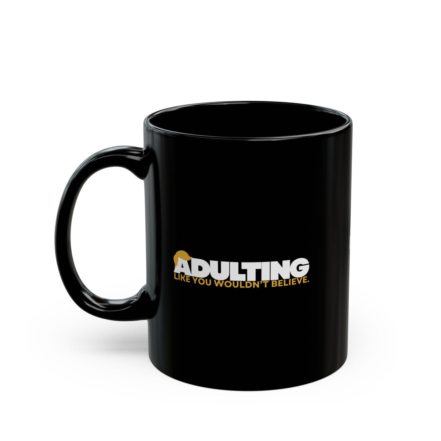 Mug en céramique noire Adulting - 11oz et 15oz