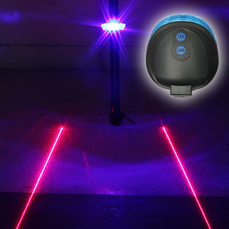 5-LED Bicycle Tail Light with Dual Laser Safety - Korvel