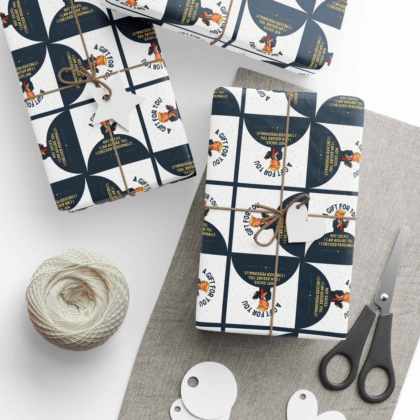 Not Socks Wrapping Paper - Political Parody Gift Wrap