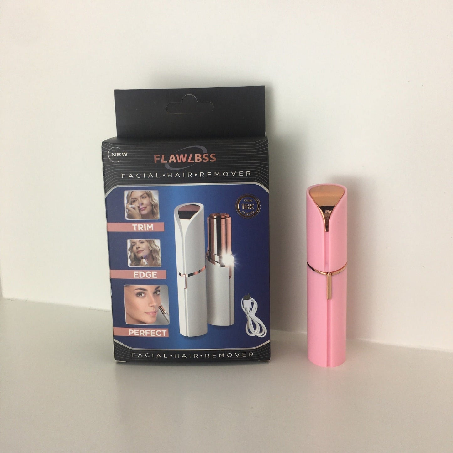 Lipstick eyebrow trimmer, women's shaver, hair remover, electric eyebrow trimmer, charging eyebrow trimmer, hair scraper - Korvel