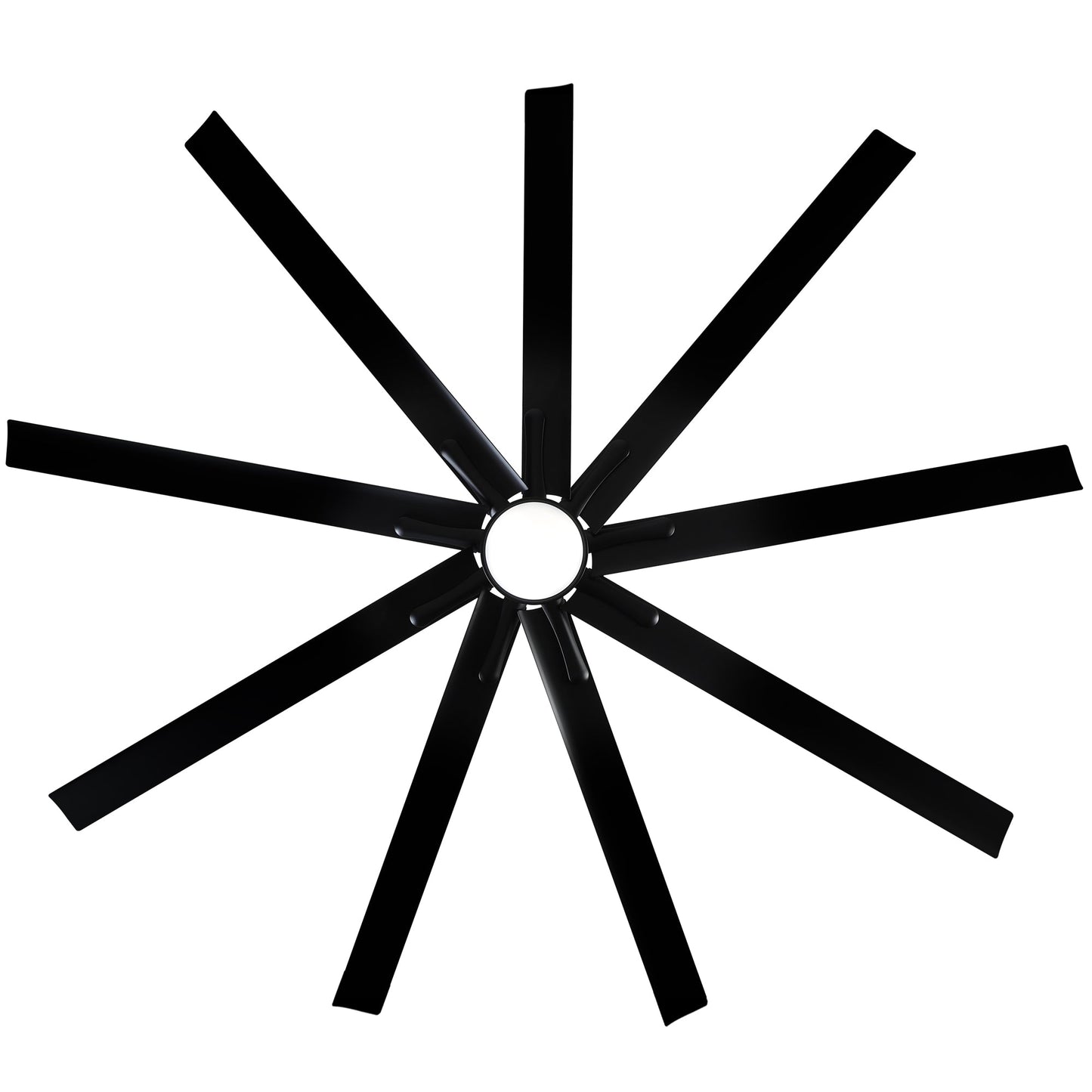 84-Inch Super Large Black Ceiling Fan with Remote Control