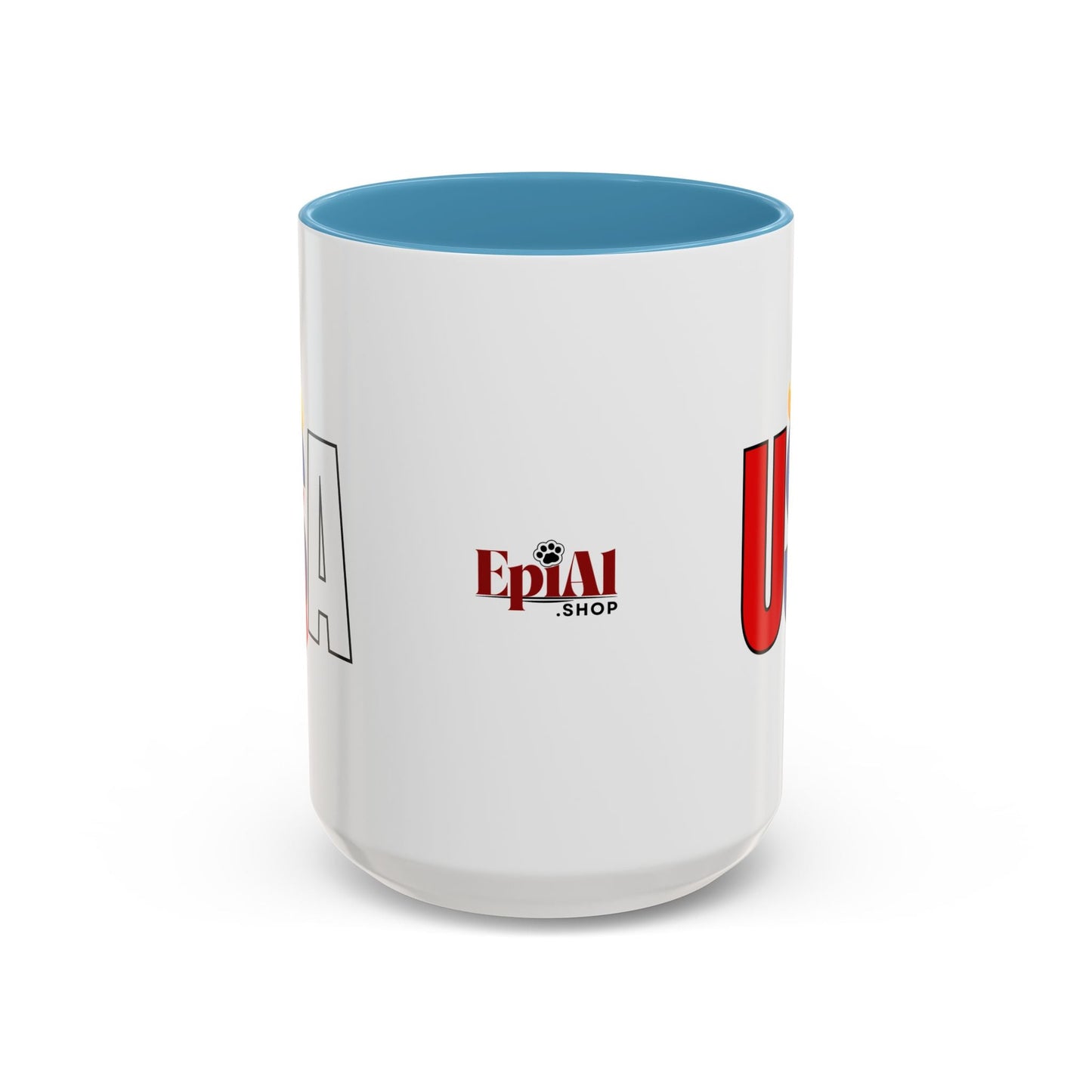 Taza de café con acento vibrante de EE. UU.