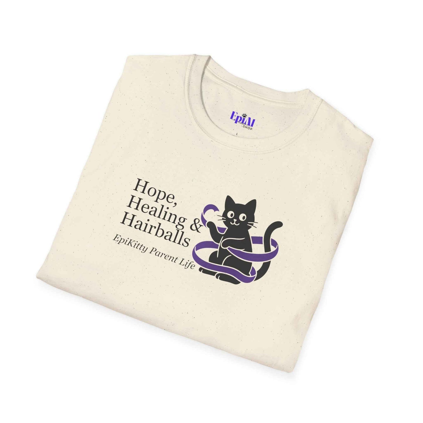 Hope & Hairballs Cat T-Shirt – Epikitty Parent Awareness Tee
