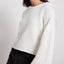 Long sleeved backless lace up sexy spicy girl knitted loose women's top sweater - Korvel
