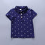 Conjunto de Camiseta y Pantalones Cortos con Estampado de Ancla para Bebés Niños Elegantes