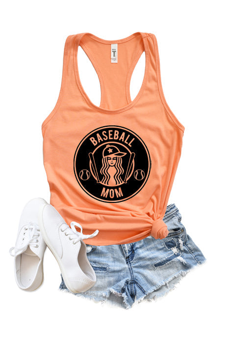 Baseball Mom Racerback Tank Top