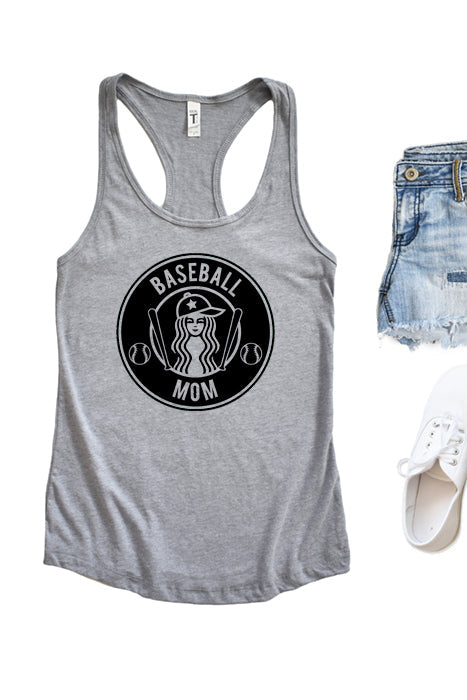 Baseball Mom Racerback Tank Top