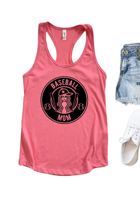 Baseball Mom Racerback Tank Top