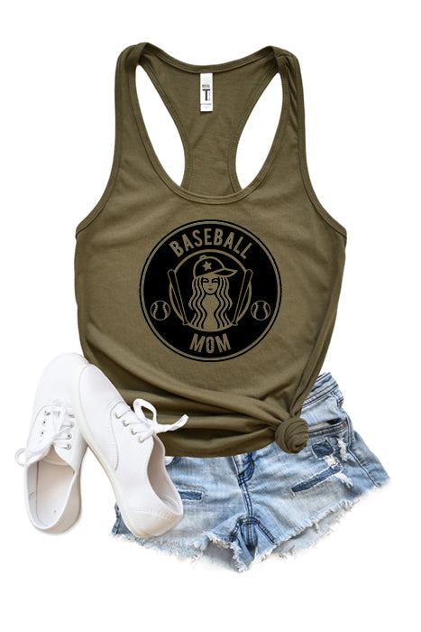 Baseball Mom Racerback Tank Top