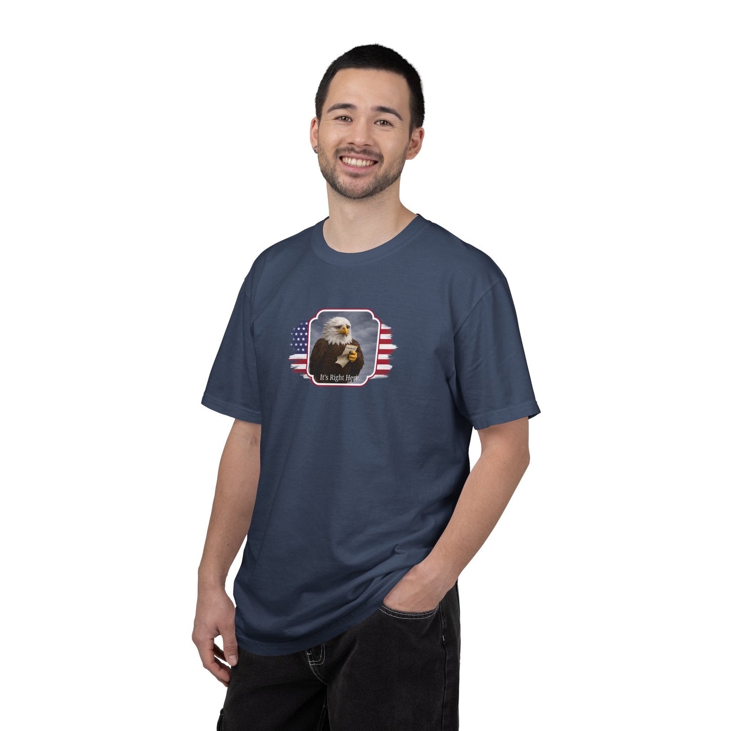 Camiseta de Parodia Política It’s Right Here