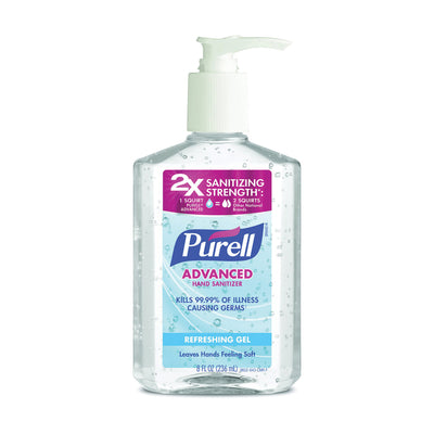 Purell Advanced Refreshing Gel Hand Sanitizer - 8 Oz Pump Bottle