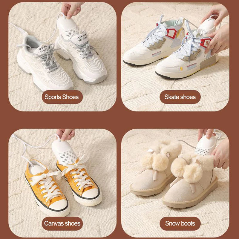 Portable Shoe Dryers Freshener Device Dryer 110V/ 220V Timing Shoes Footwear Electric Heater Socks Ultraviolet Dehumidifier - Korvel