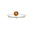 Genuine .20ct Citrine Ring in Sterling Silver