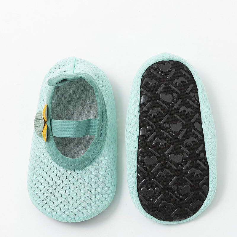New Baby Floor Socks Baby Shoes Socks Indoor Shoes Dispensing Non-Slip Soft Bottom Mesh - Korvel