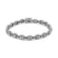 Bracelet en or blanc 10K avec diamants en maillons carrés - 2,0 cttw, taille 7,25"